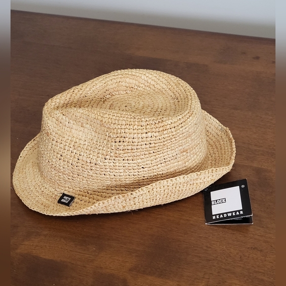 Block Headwear Men's Fedora Trilby Medium NWT Vintage - Picture 2 of 14